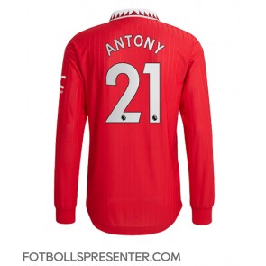 Manchester United Antony #21 Hemma Matchtröja 2022-23 Långärmad